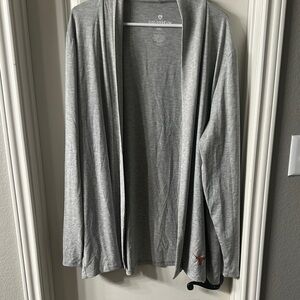 Texas Longhorn Gray Knit Cardigan Sweater